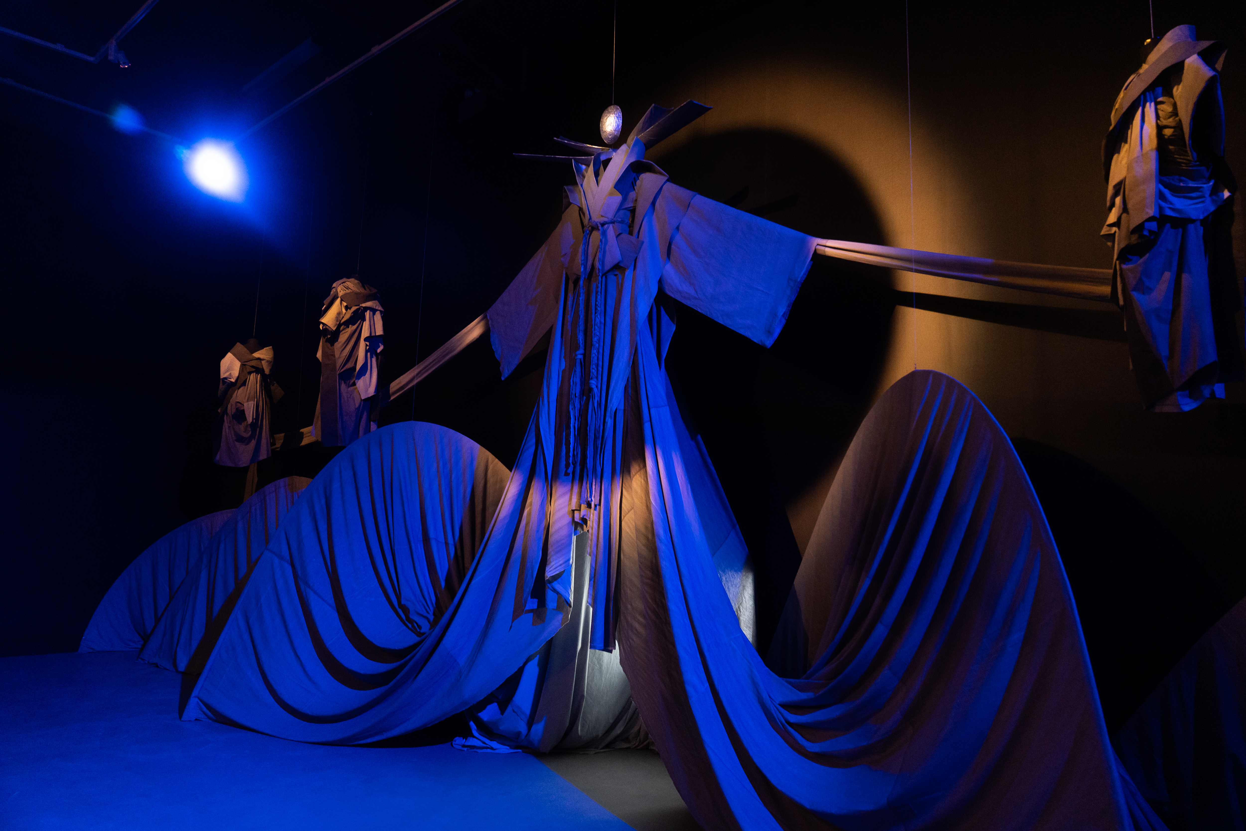 Large sculptural garment from Scenes from a Yellow Peril