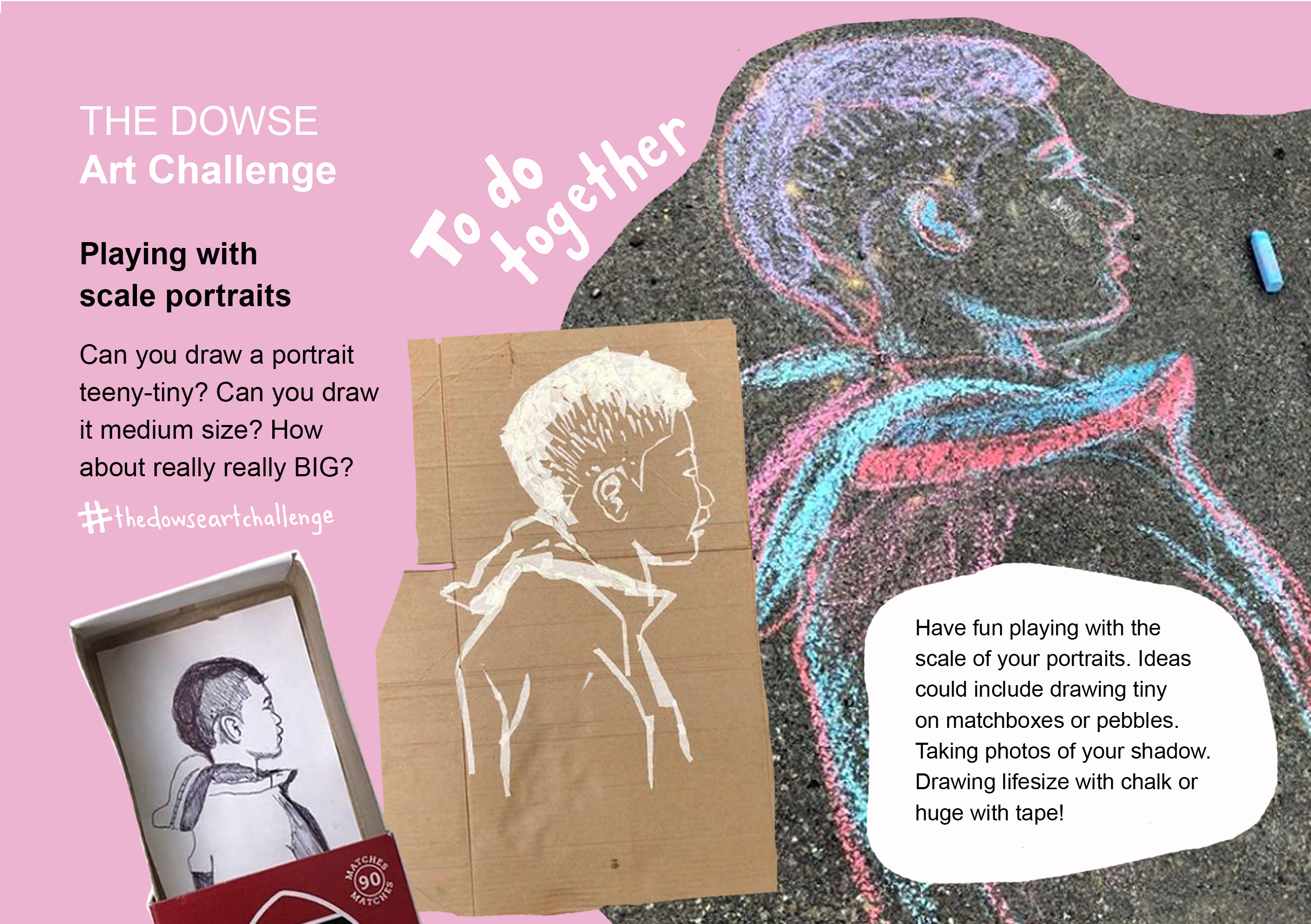 Dowse Art Challenge - Playing with scale portraits