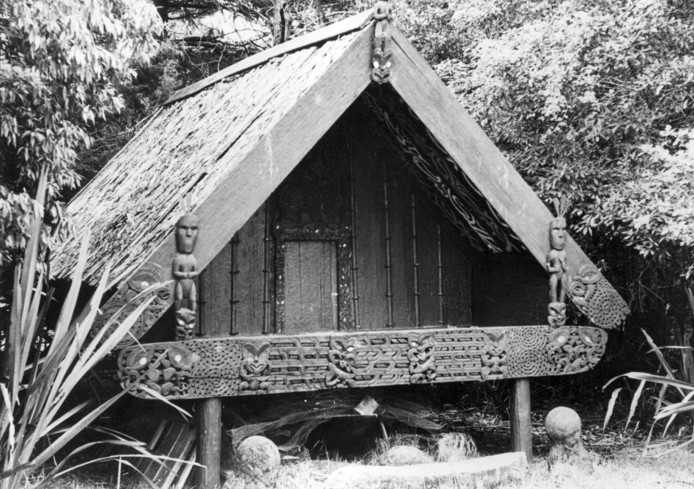 Black and white photo of Nuku Tewhatewha